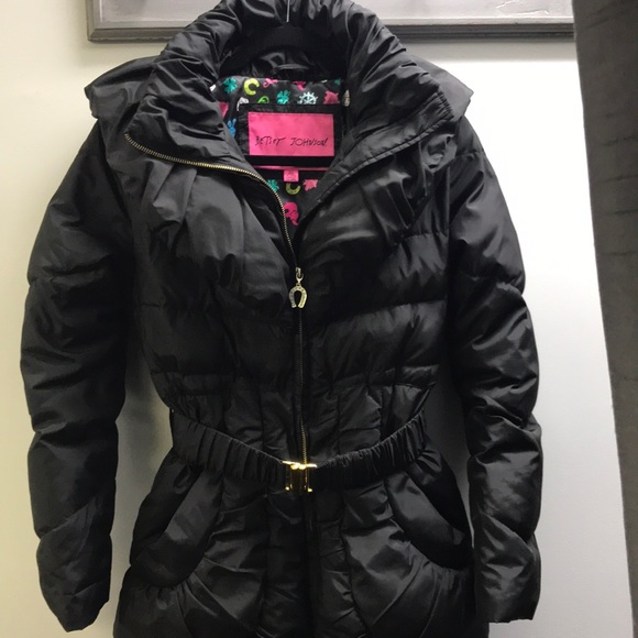 Betsey Johnson down coat - Picture 2 of 5